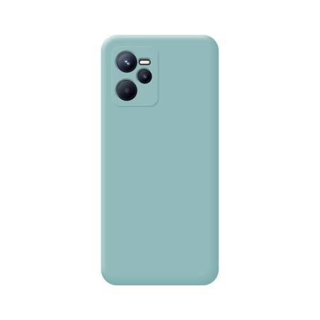 Funda Silicona Líquida Ultra Suave para Realme C35 color Azul