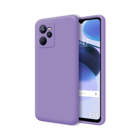 Funda Silicona Líquida Ultra Suave para Realme C35 color Morada