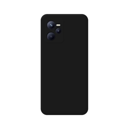 Funda Silicona Líquida Ultra Suave para Realme C35 color Negra