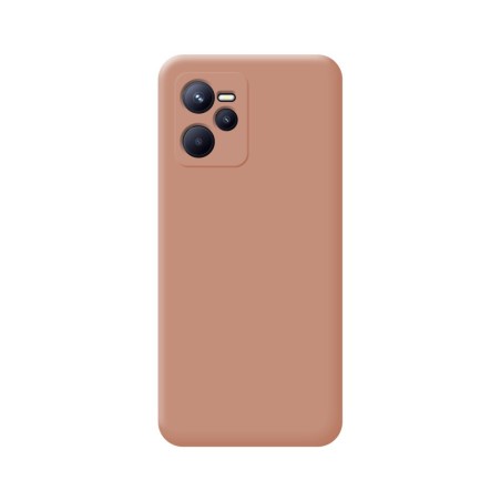 Funda Silicona Líquida Ultra Suave para Realme C35 color Rosa