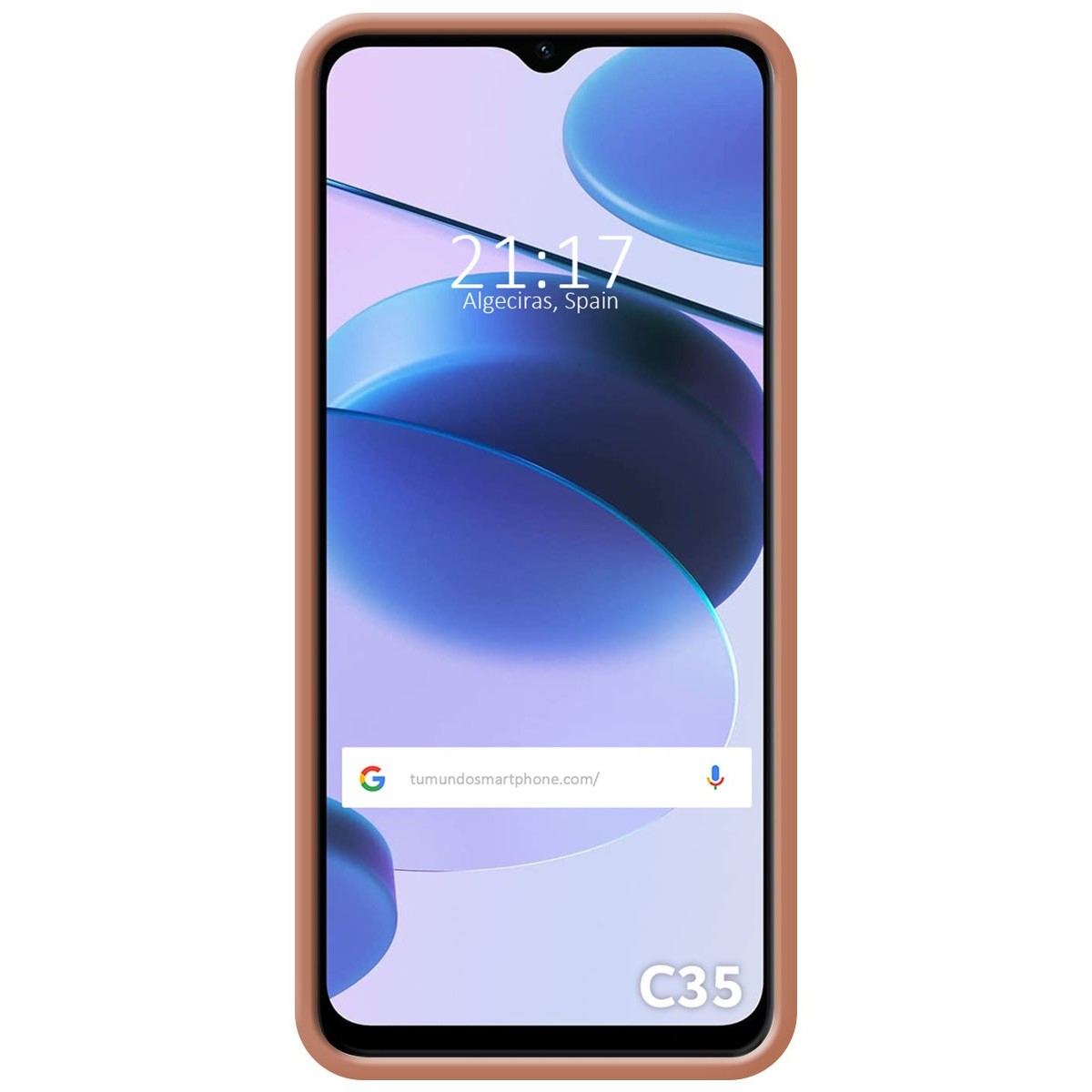 Funda Silicona Líquida Ultra Suave para Realme C35 color Rosa