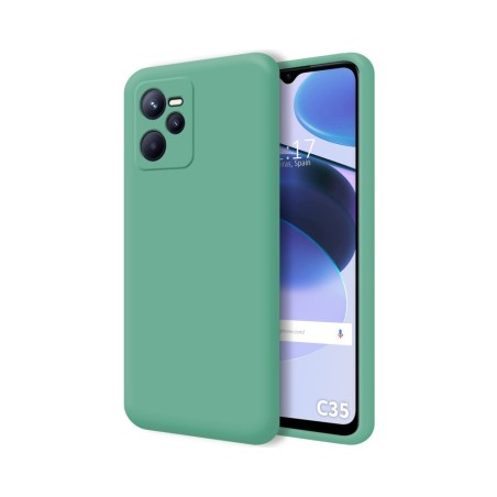 Funda Silicona Líquida Ultra Suave para Realme C35 color Verde