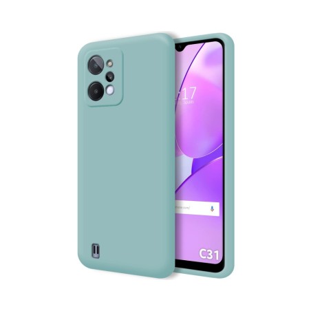 Funda Silicona Líquida Ultra Suave para Realme C31 color Azul