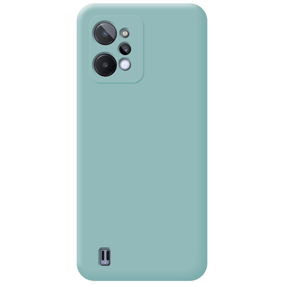 Funda Silicona Líquida Ultra Suave para Realme C31 color Azul