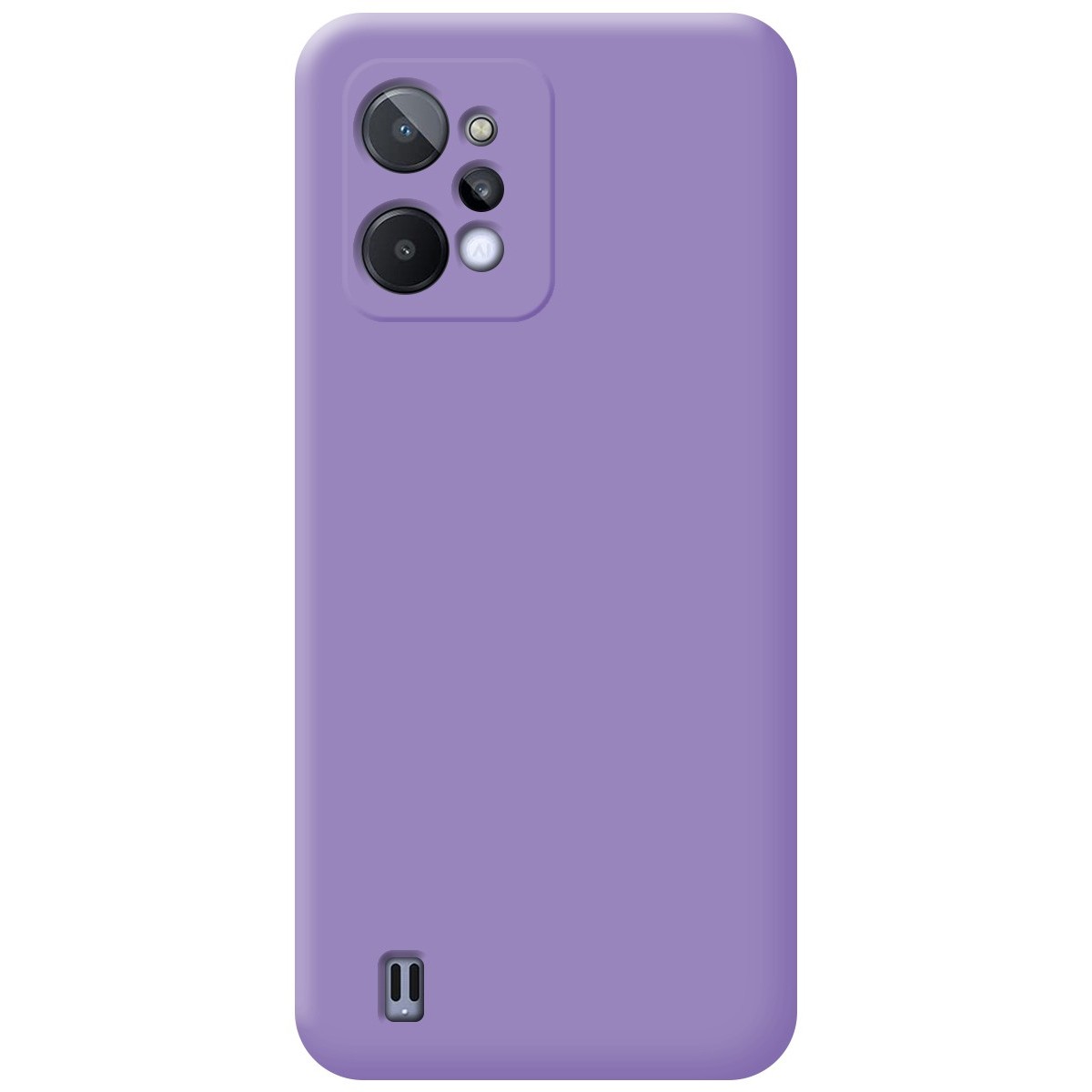 Funda Silicona Líquida Ultra Suave para Realme C31 color Morada