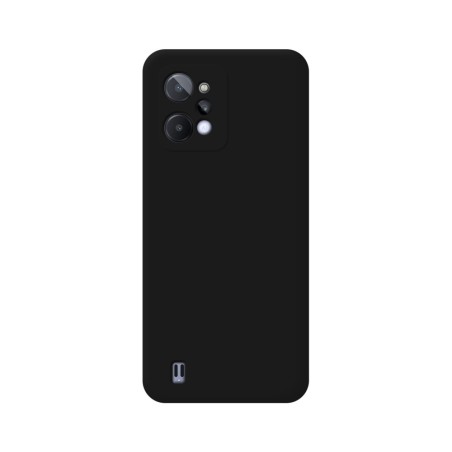 Funda Silicona Líquida Ultra Suave para Realme C31 color Negra