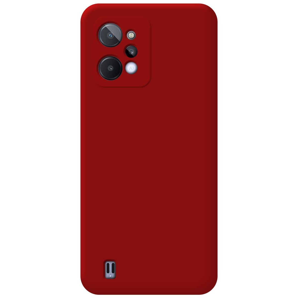 Funda Silicona Líquida Ultra Suave para Realme C31 color Roja