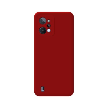 Funda Silicona Líquida Ultra Suave para Realme C31 color Roja