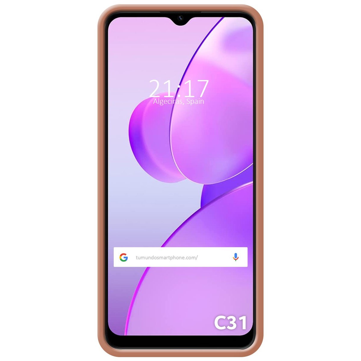 Funda Silicona Líquida Ultra Suave para Realme C31 color Rosa