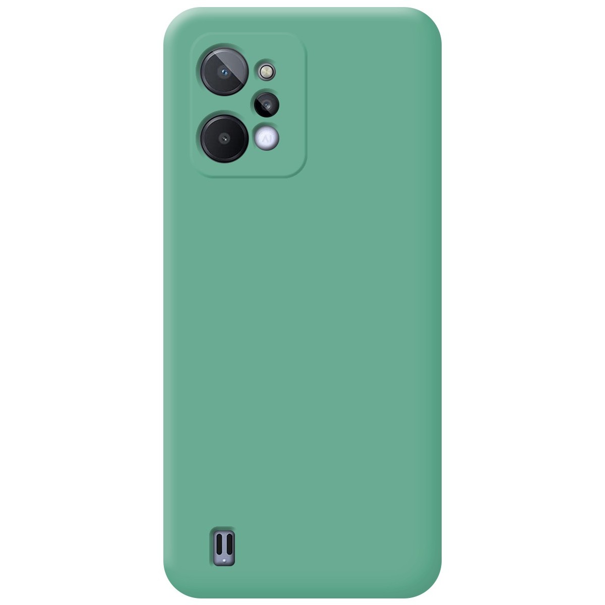 Funda Silicona Líquida Ultra Suave para Realme C31 color Verde