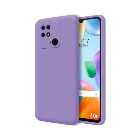 Funda Silicona Líquida Ultra Suave para Xiaomi Redmi 10C color Morada