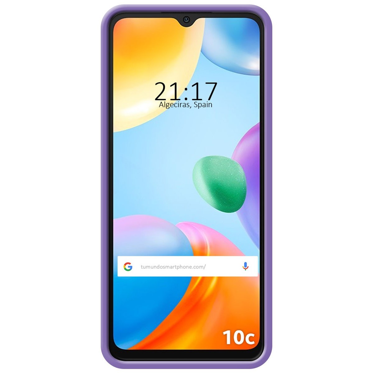 Funda Silicona Líquida Ultra Suave para Xiaomi Redmi 10C color Morada