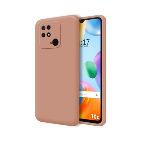 Funda Silicona Líquida Ultra Suave para Xiaomi Redmi 10C color Rosa