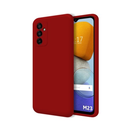 Funda Silicona Líquida Ultra Suave para Samsung Galaxy M23 5G color Roja