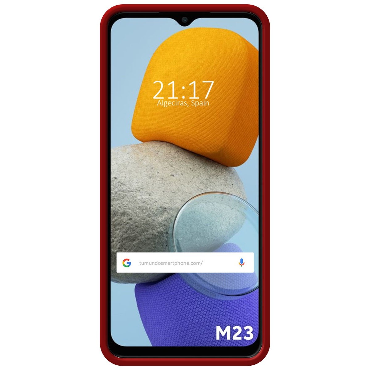 Funda Silicona Líquida Ultra Suave para Samsung Galaxy M23 5G color Roja
