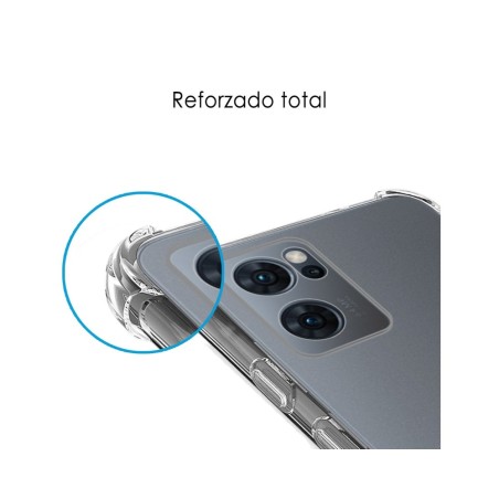 Funda Silicona Antigolpes Transparente para Oppo Find X5 Lite 5G