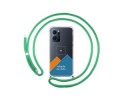 Personaliza tu Funda Colgante Transparente para Oppo Find X5 Lite 5G con Cordon Verde Agua Dibujo Personalizada