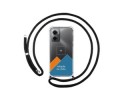 Personaliza tu Funda Colgante Transparente para Xiaomi Redmi 10 5G con Cordon Negro Dibujo Personalizada