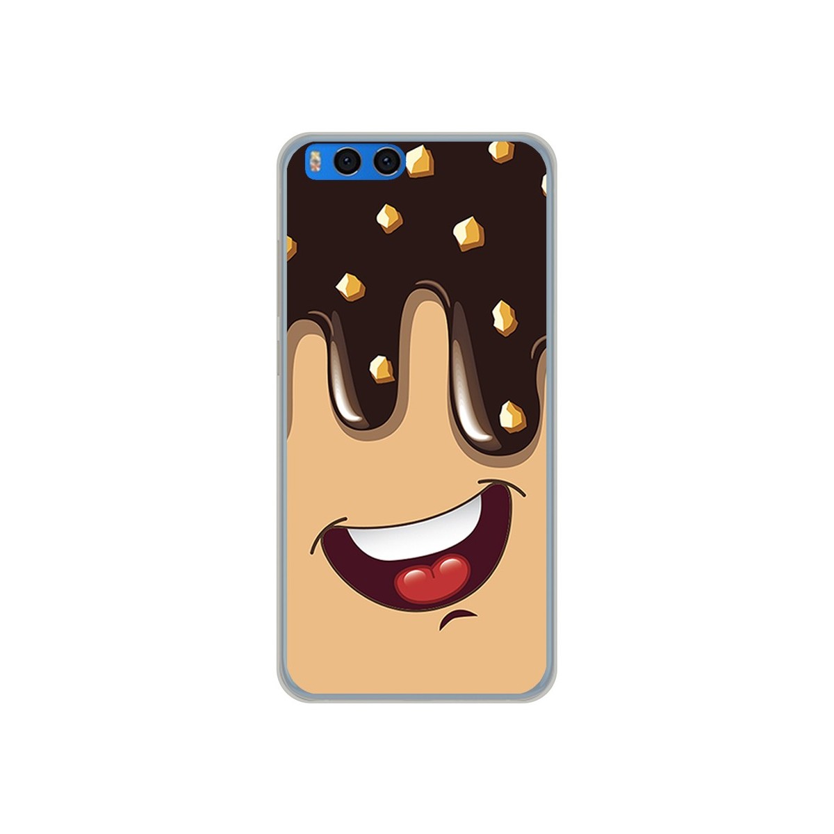 Funda Gel Tpu para Xiaomi Mi Note 3 5.5" Diseño Helado Chocolate Dibujos