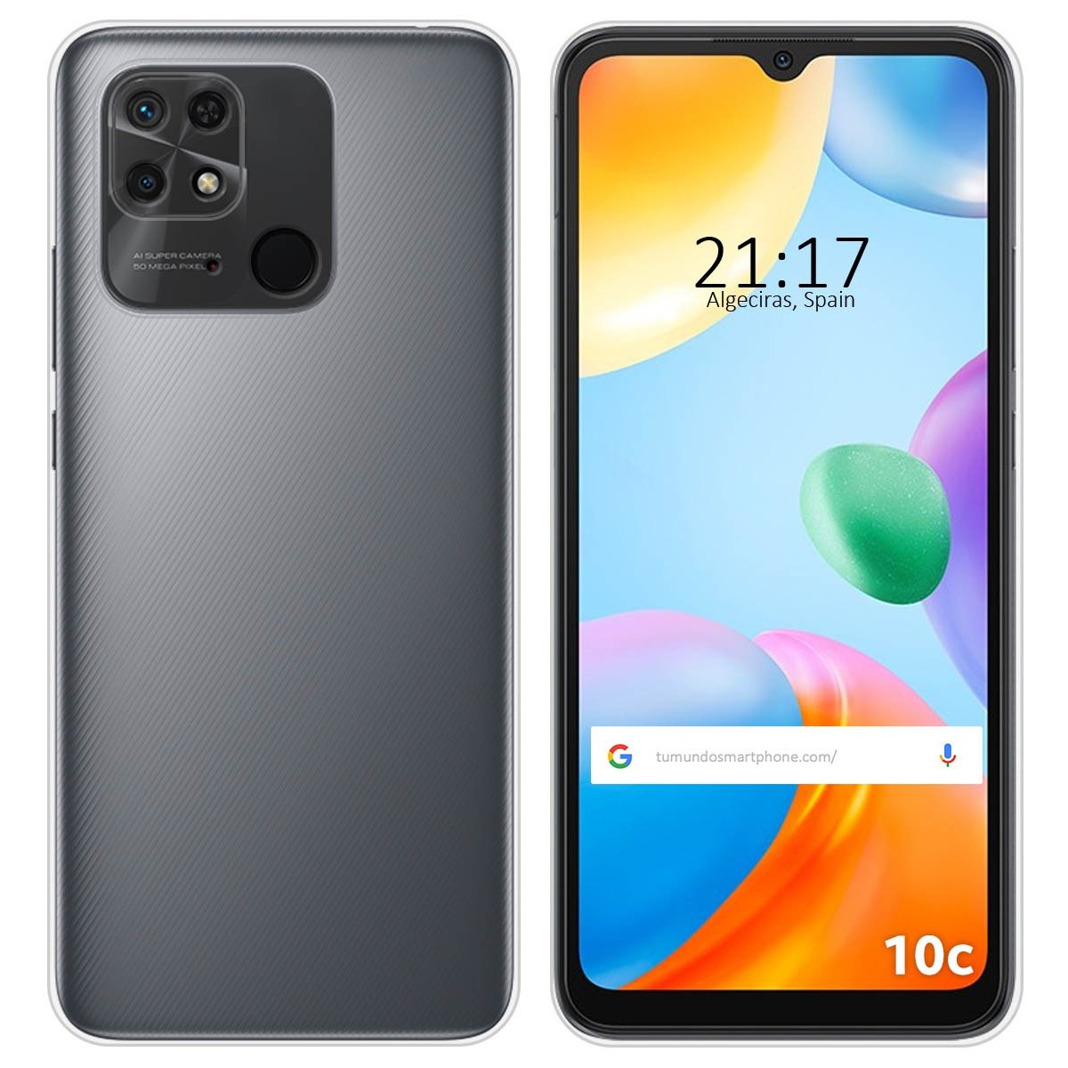 Funda Silicona Gel TPU Transparente para Xiaomi Redmi 10C