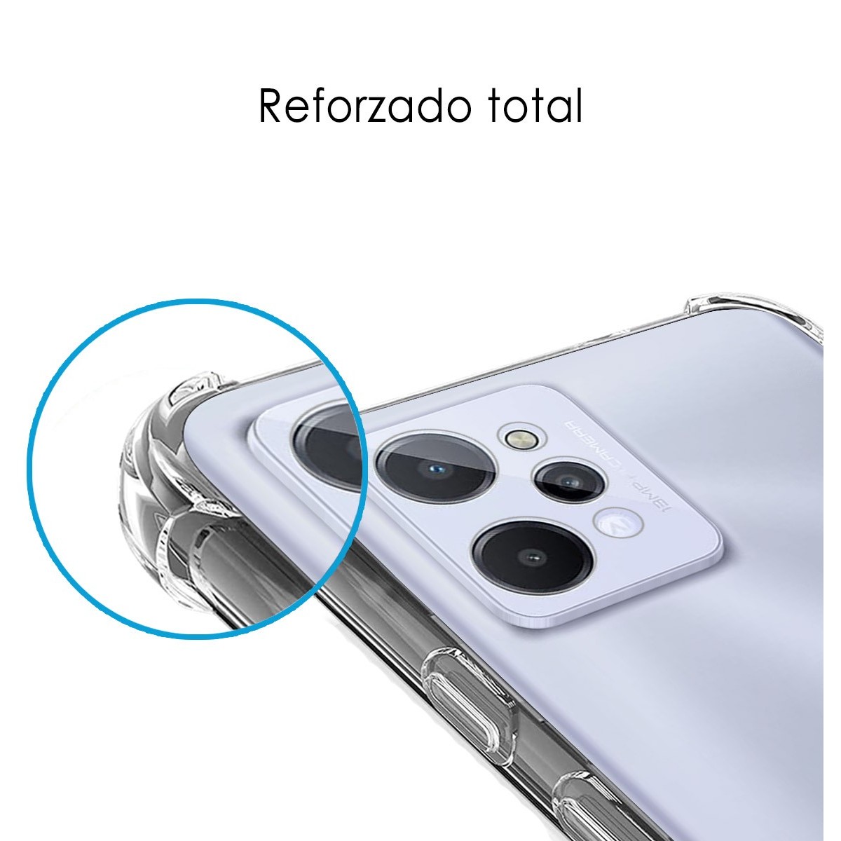 Funda Silicona Antigolpes Transparente para Realme C31