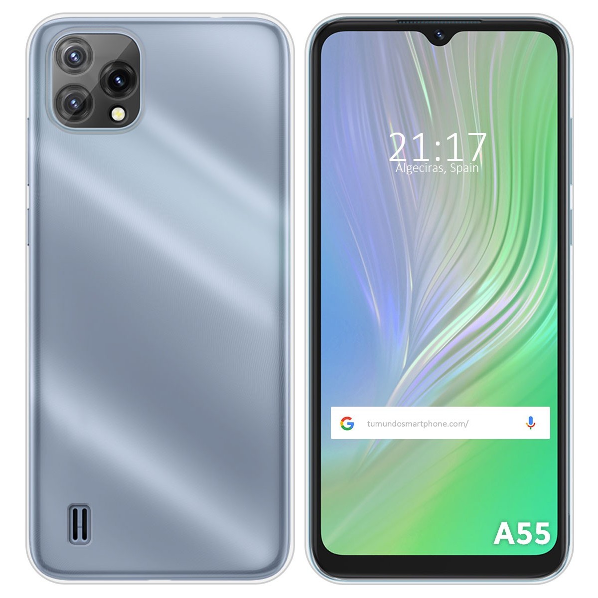 Funda Silicona Gel TPU Transparente para Blackview A55