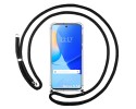 Funda Colgante Transparente para Huawei Nova 9 SE con Cordon Negro