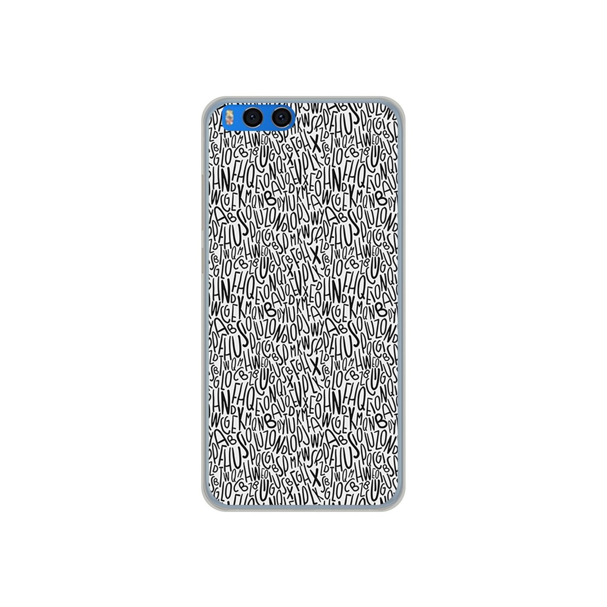 Funda Gel Tpu para Xiaomi Mi Note 3 5.5 Diseño Letras Dibujos