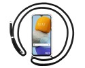 Funda Colgante Transparente para Samsung Galaxy M23 5G con Cordon Negro
