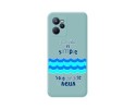 Funda Silicona Líquida Azul para Realme C35 diseño Agua Dibujos