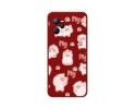 Funda Silicona Líquida Roja para Realme C35 diseño Cerdos Dibujos