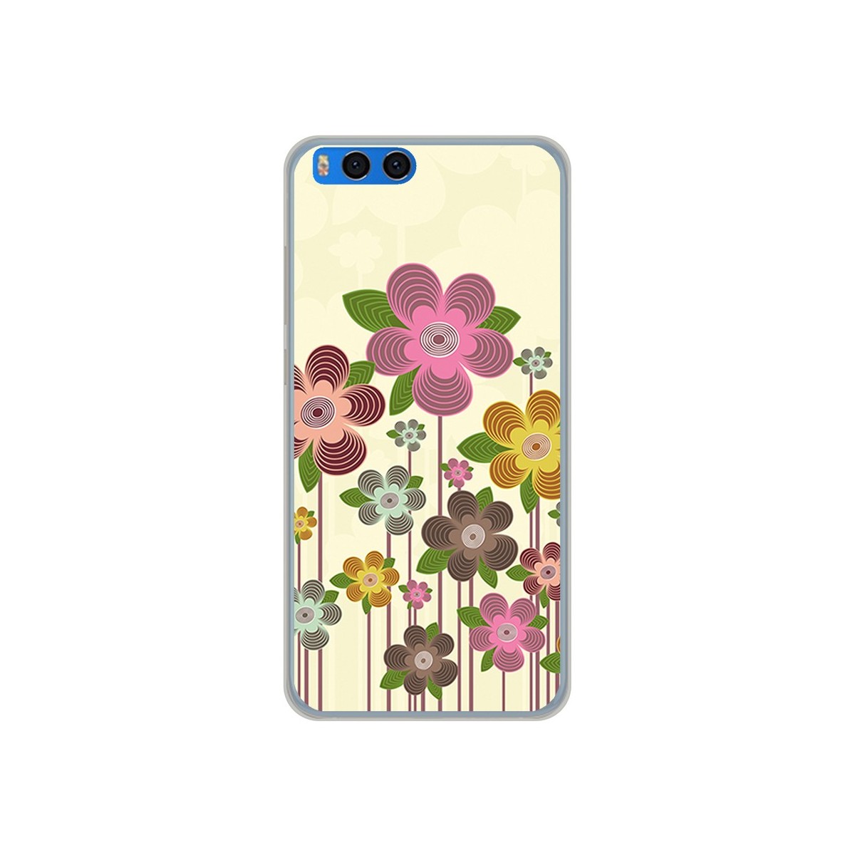 Funda Gel Tpu para Xiaomi Mi Note 3 5.5 Diseño Primavera En Flor  Dibujos
