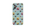 Funda Silicona Líquida Azul para Realme C31 diseño Catrina Dibujos