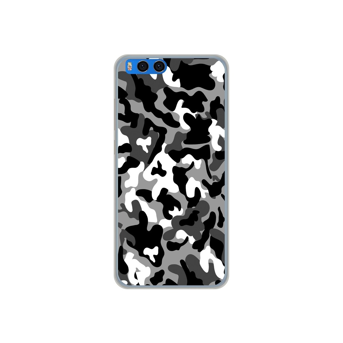 Funda Gel Tpu para Xiaomi Mi Note 3 5.5 Diseño Snow Camuflaje Dibujos