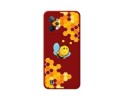 Funda Silicona Líquida Roja para Realme C31 diseño Abeja Dibujos