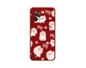 Funda Silicona Líquida Roja para Realme C31 diseño Cerdos Dibujos