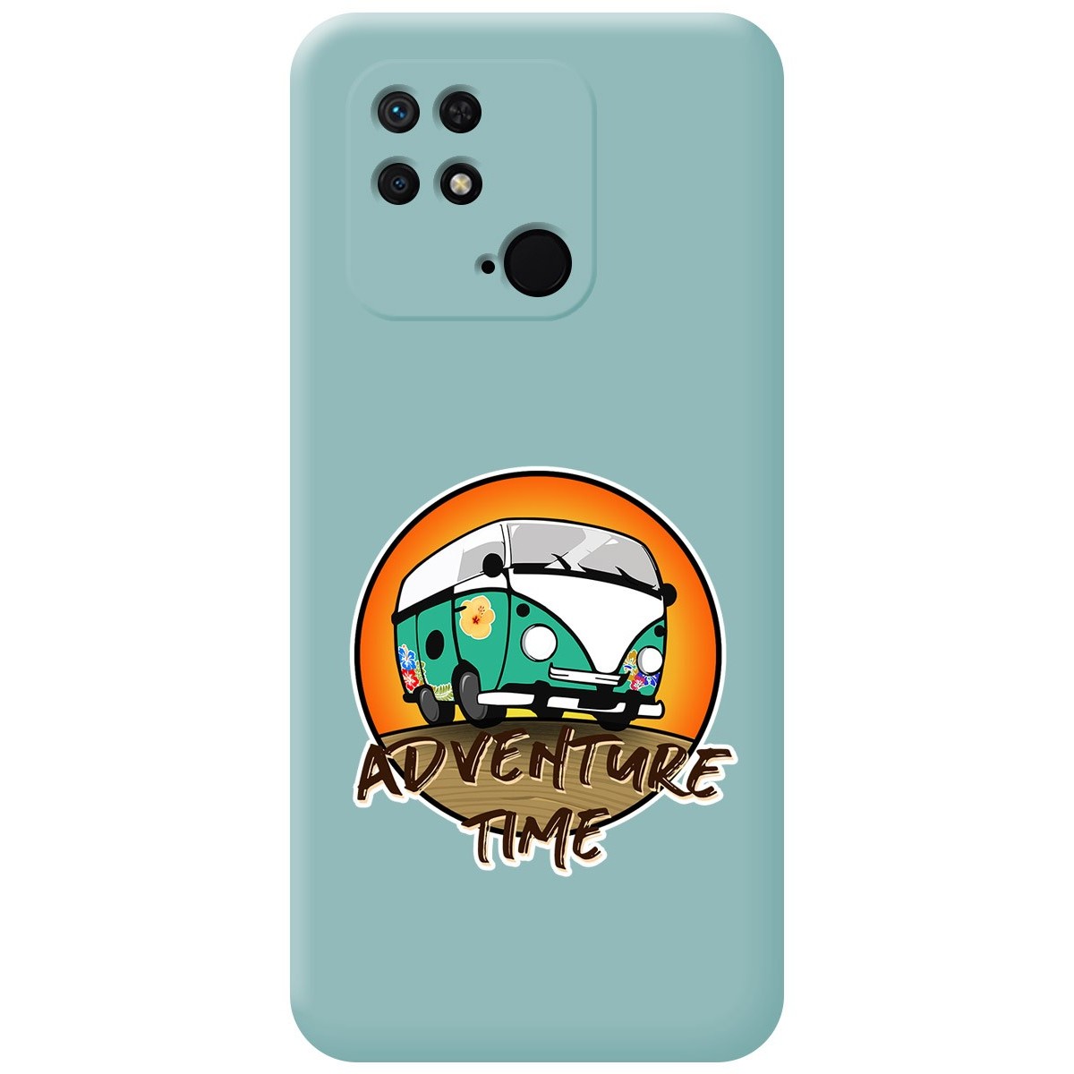 Funda Silicona Líquida Azul para Xiaomi Redmi 10C diseño Adventure Time Dibujos