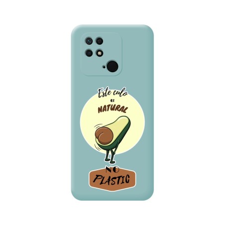 Funda Silicona Líquida Azul para Xiaomi Redmi 10C diseño Culo Natural Dibujos