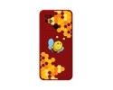 Funda Silicona Líquida Roja para Xiaomi Redmi 10C diseño Abeja Dibujos