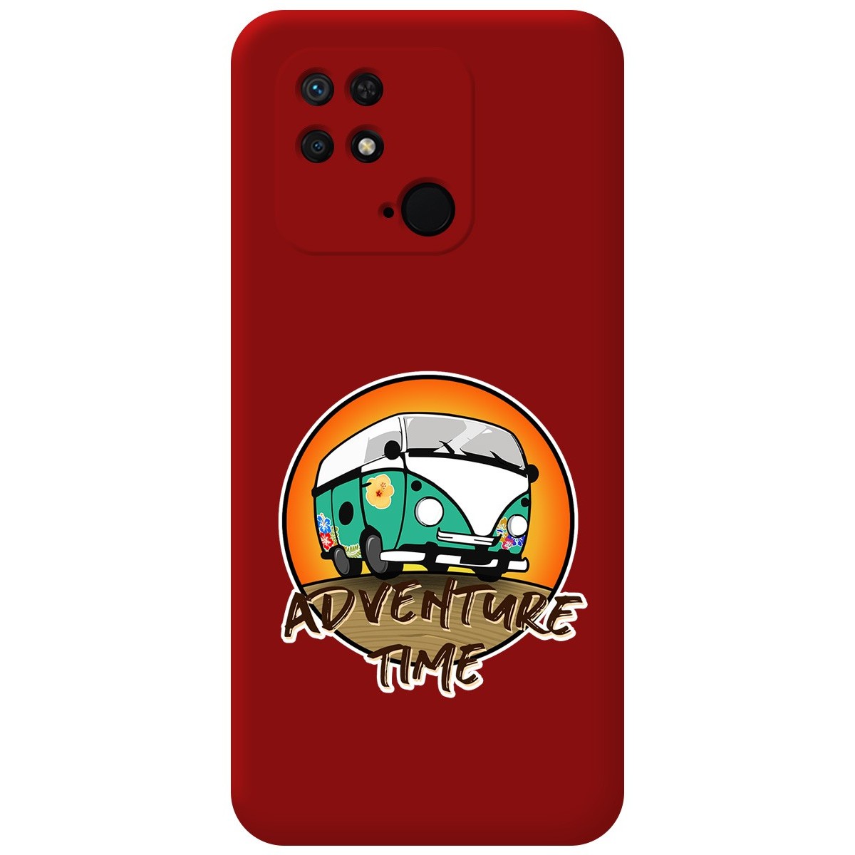 Funda Silicona Líquida Roja para Xiaomi Redmi 10C diseño Adventure Time Dibujos