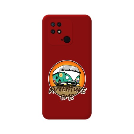 Funda Silicona Líquida Roja para Xiaomi Redmi 10C diseño Adventure Time Dibujos
