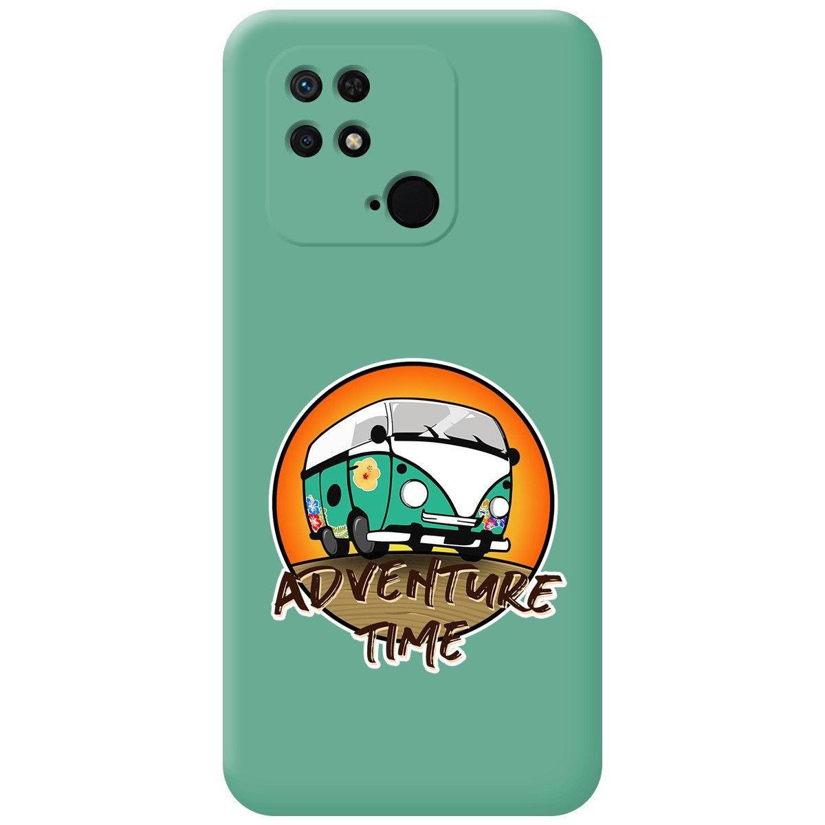 Funda Silicona Líquida Verde para Xiaomi Redmi 10C diseño Adventure Time Dibujos