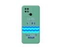 Funda Silicona Líquida Verde para Xiaomi Redmi 10C diseño Agua Dibujos