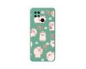 Funda Silicona Líquida Verde para Xiaomi Redmi 10C diseño Cerdos Dibujos