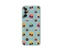 Funda Silicona Líquida Azul para Samsung Galaxy M23 5G diseño Catrina Dibujos