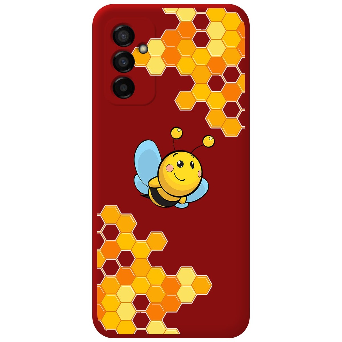 Funda Silicona Líquida Roja para Samsung Galaxy M23 5G diseño Abeja Dibujos