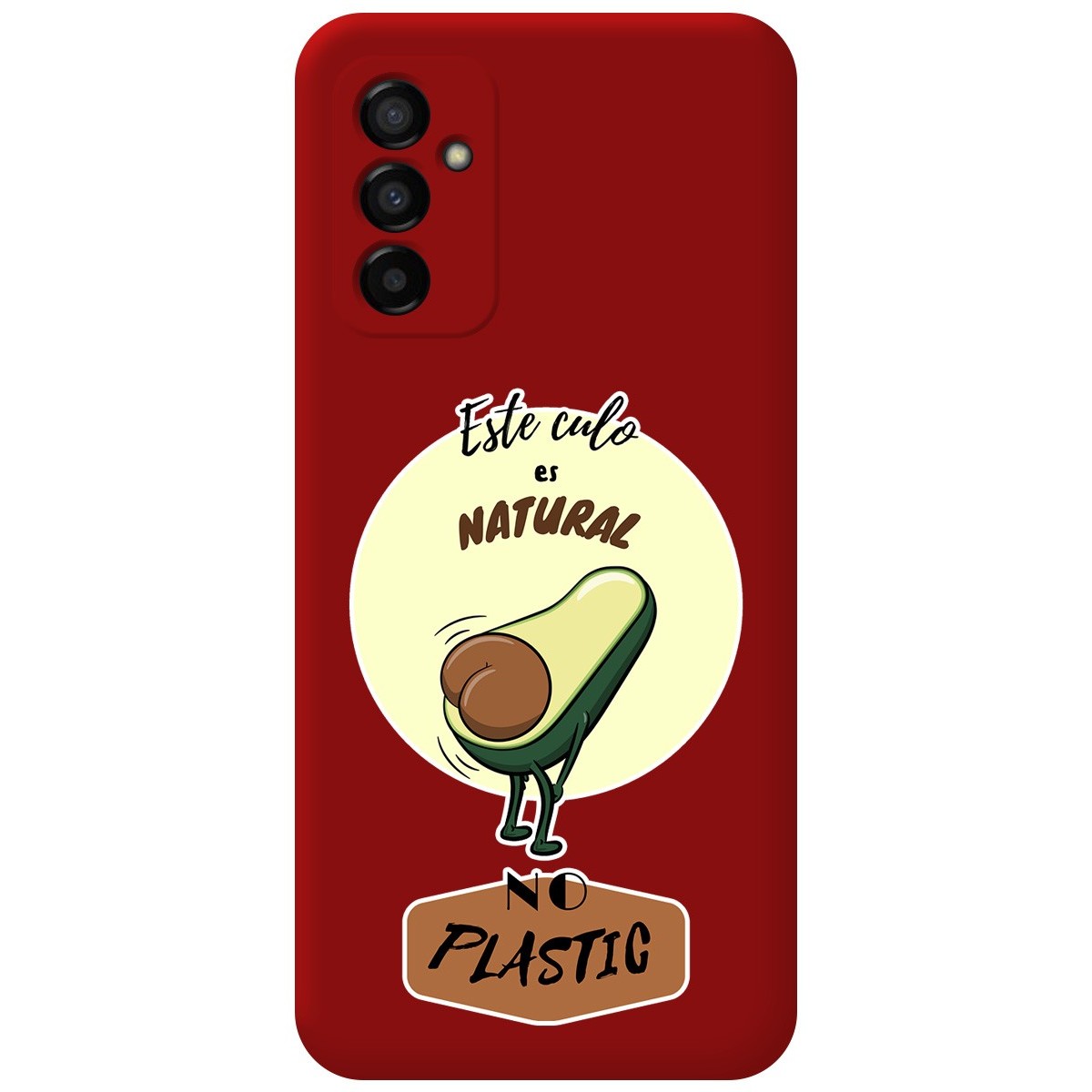 Funda Silicona Líquida Roja para Samsung Galaxy M23 5G diseño Culo Natural Dibujos