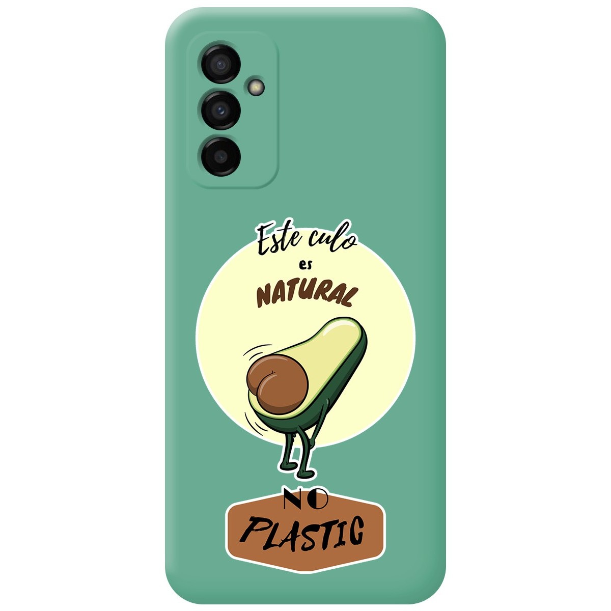 Funda Silicona Líquida Verde para Samsung Galaxy M23 5G diseño Culo Natural Dibujos