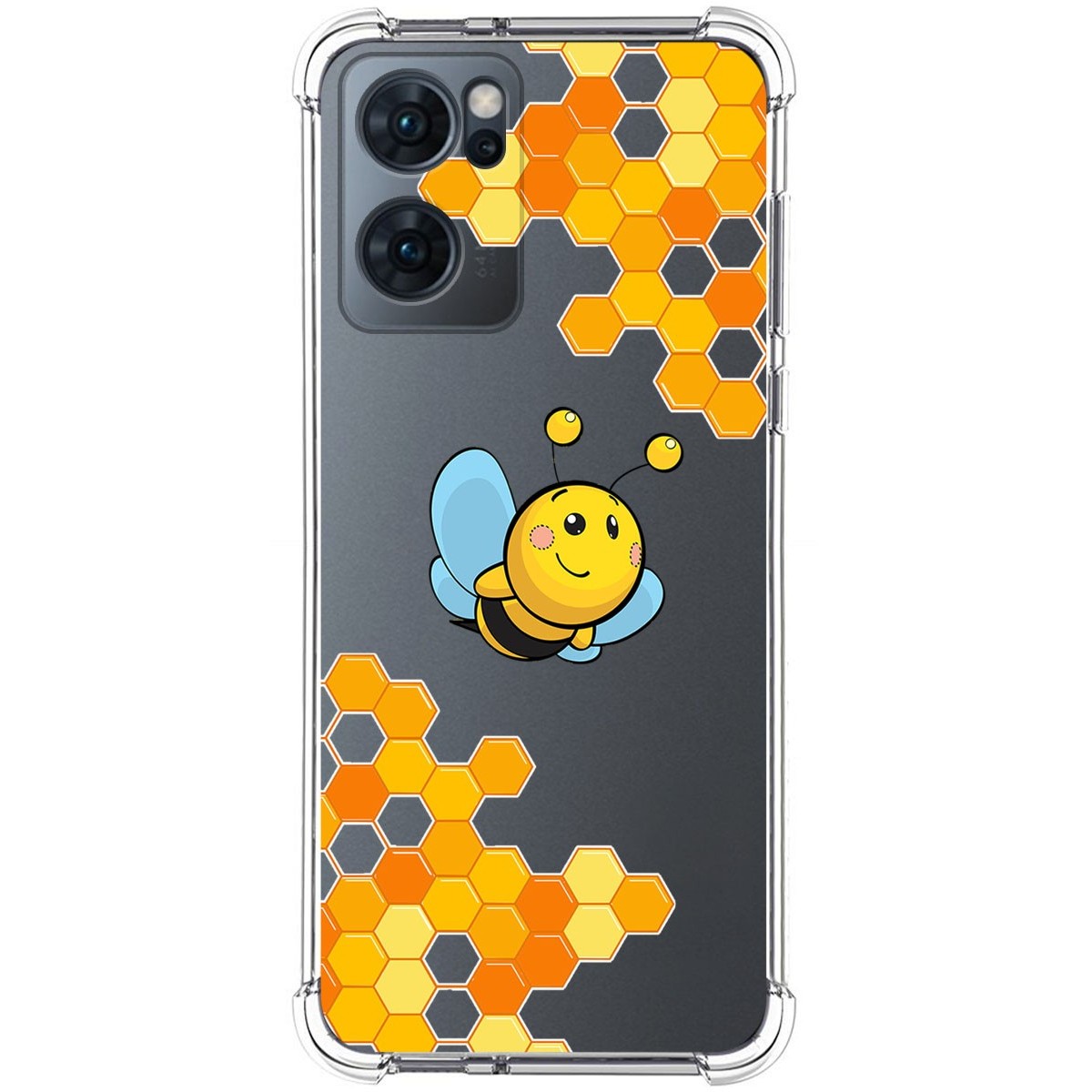 Funda Silicona Antigolpes para Oppo Find X5 Lite 5G diseño Abeja Dibujos