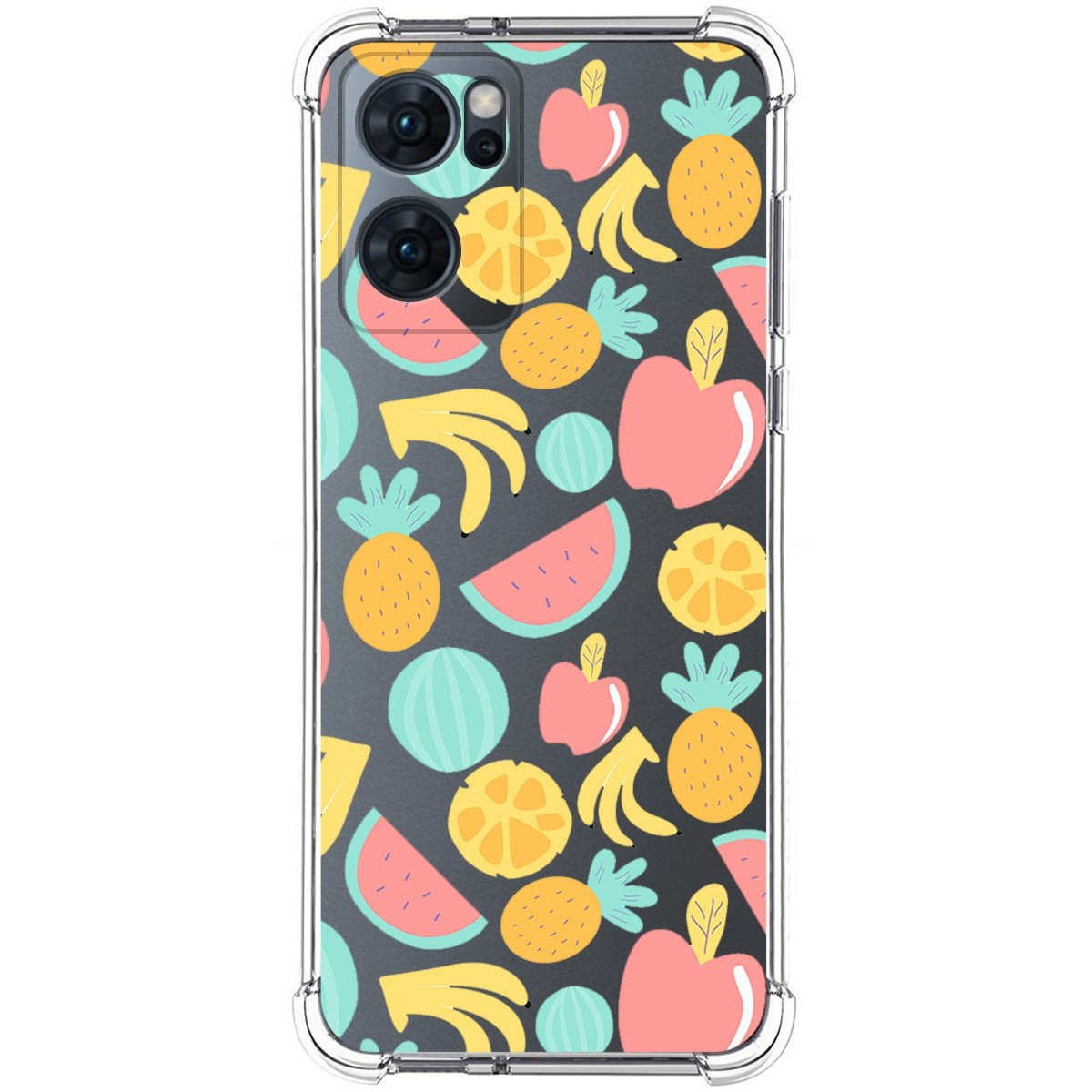 Funda Silicona Antigolpes para Oppo Find X5 Lite 5G diseño Frutas 02 Dibujos